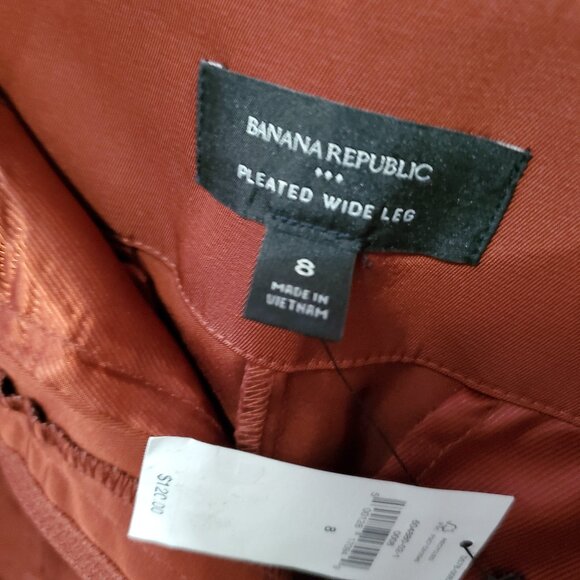 Banana Republic Ultra High-Rise Wide-Leg Pant 8 Burnt Caramel - Picture 3 of 8